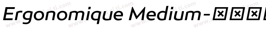 Ergonomique Medium字体转换